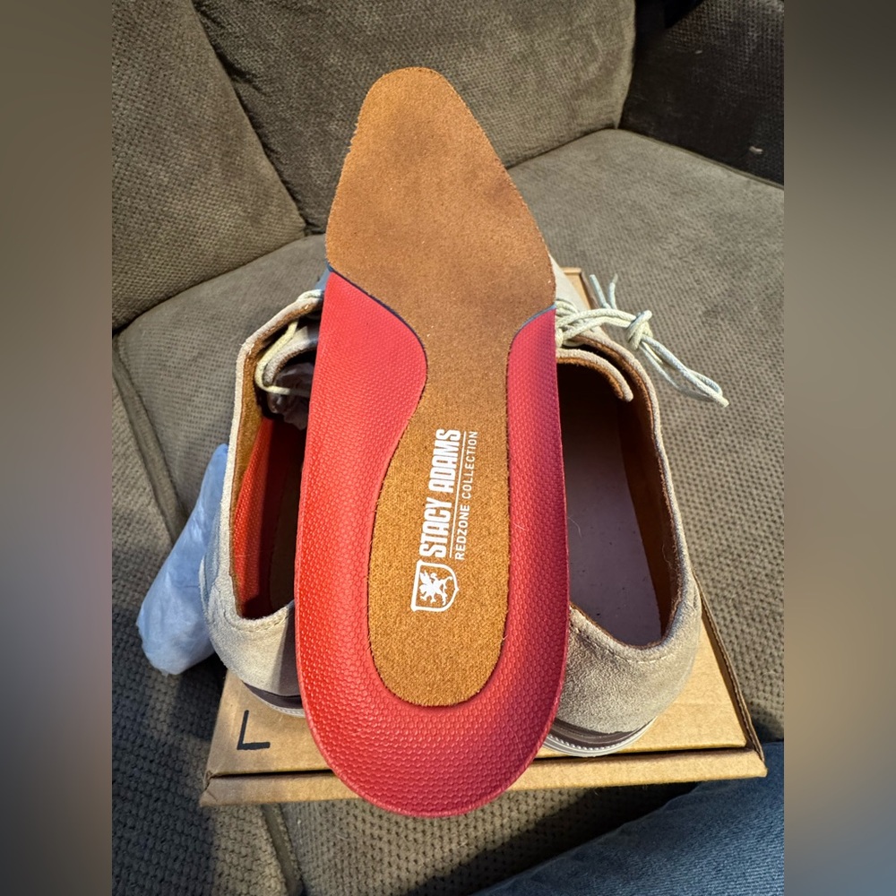 Stacy Adams Men's Tan Dress Shoes - Picture 6 of 9